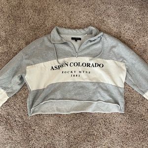 Aspen Colorado Cropped Crew Neck